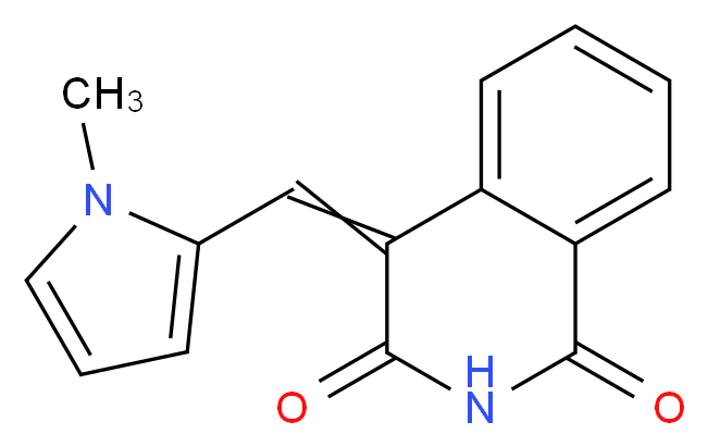 4-[(1-methyl-1H-pyrrol-2-yl)methylidene]-1,2,3,4-tetrahydroisoquinoline-1,3-dione_分子结构_CAS_1104546-89-5