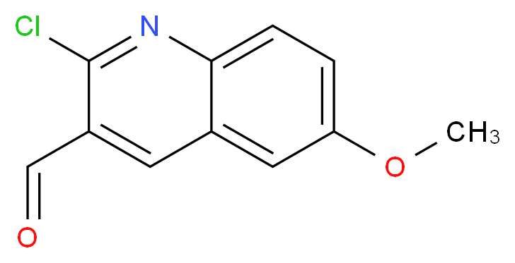 2-氯-6-甲氧基喹啉-3-甲醛_分子结构_CAS_73568-29-3)