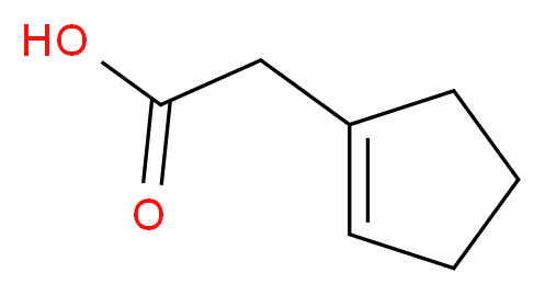 1-cyclopenten-1-ylacetic acid_分子结构_CAS_21622-08-2)