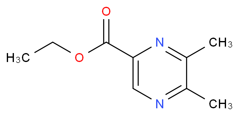 ethyl 5,6-dimethylpyrazine-2-carboxylate_分子结构_CAS_62124-80-5