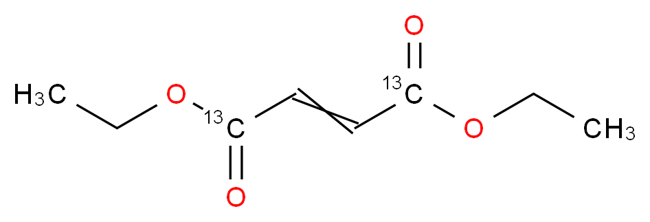 1,4-diethyl (1,4-<sup>1</sup><sup>3</sup>C<sub>2</sub>)but-2-enedioate_分子结构_CAS_1173097-75-0