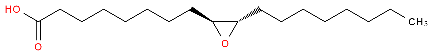 8-[(2S,3S)-3-octyloxiran-2-yl]octanoic acid_分子结构_CAS_13980-07-9