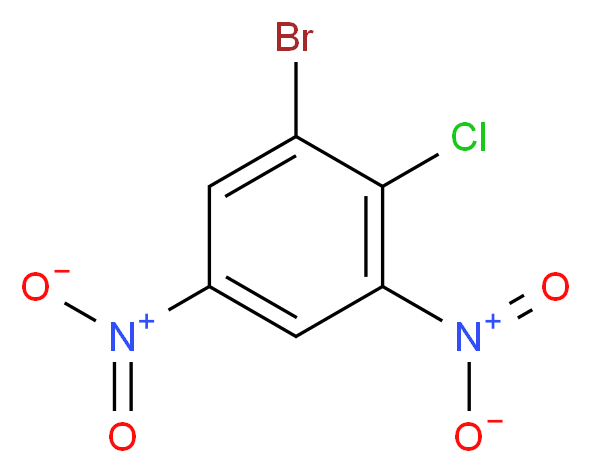 1-bromo-2-chloro-3,5-dinitrobenzene_分子结构_CAS_51796-81-7