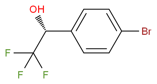 (1R)-1-(4-bromophenyl)-2,2,2-trifluoroethan-1-ol_分子结构_CAS_80418-12-8