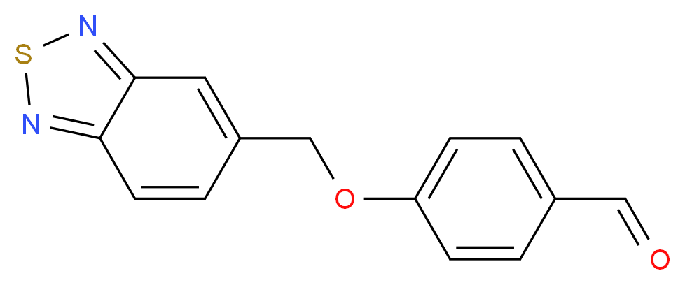 4-(2,1,3-Benzothiadiazol-5-ylmethoxy)benzaldehyde_分子结构_CAS_)