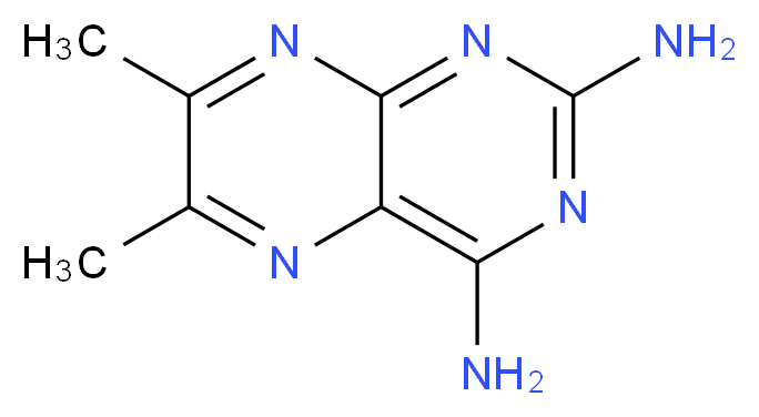 dimethylpteridine-2,4-diamine_分子结构_CAS_1425-63-4