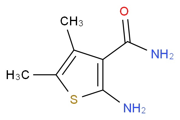 2-Amino-4,5-dimethylthiophene-3-carboxamide_分子结构_CAS_51486-04-5)