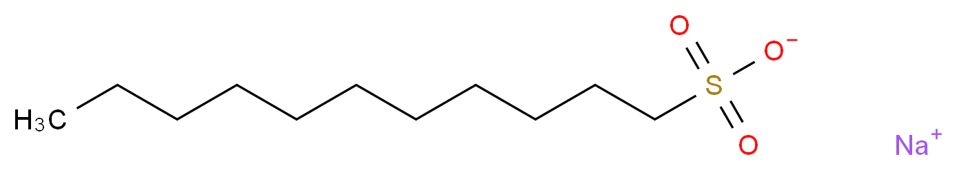 sodium undecane-1-sulfonate_分子结构_CAS_5838-34-6