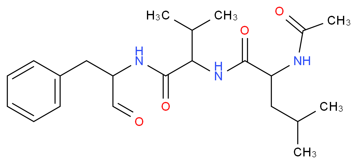 2-acetamido-4-methyl-N-{2-methyl-1-[(1-oxo-3-phenylpropan-2-yl)carbamoyl]propyl}pentanamide_分子结构_CAS_160369-84-6