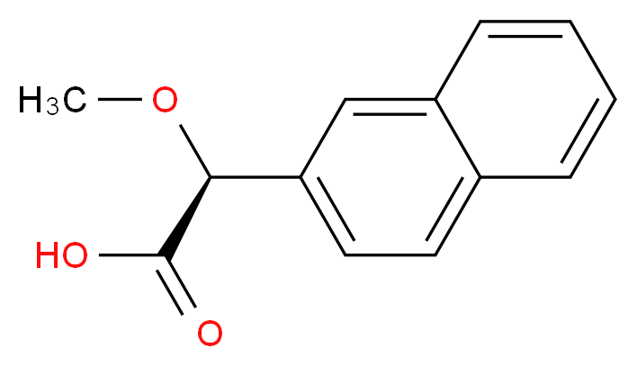 (S)-α-甲氧基-2-萘乙酸_分子结构_CAS_157134-51-5)