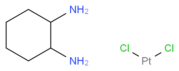(1,2-二氨基环己烷)二氯化铂_分子结构_CAS_52691-24-4)