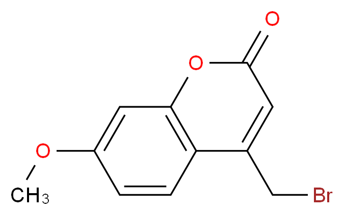 4-(Bromomethyl)-7-methoxycoumarin_分子结构_CAS_)