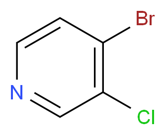 4-Bromo-3-chloropyridine_分子结构_CAS_73583-41-2)