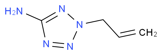 2-allyl-2H-tetrazol-5-amine_分子结构_CAS_74999-26-1)