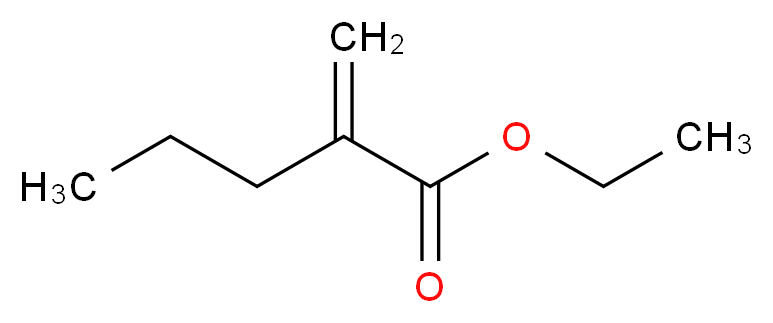 2-丙基丙烯酸乙酯_分子结构_CAS_3550-06-9)