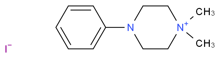 1,1-dimethyl-4-phenylpiperazin-1-ium iodide_分子结构_CAS_54-77-3