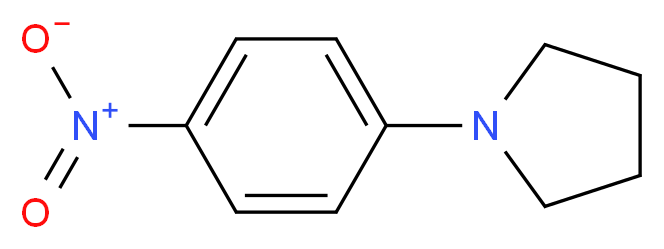 1-(4-Nitrophenyl)pyrrolidine_分子结构_CAS_10220-22-1)