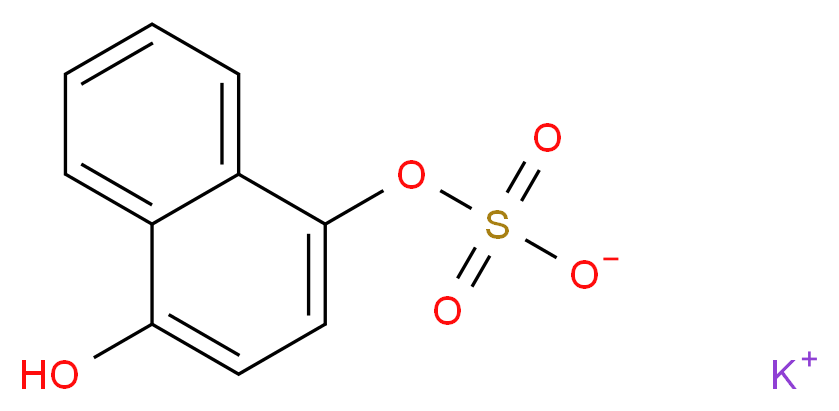 potassium 4-hydroxynaphthalen-1-yl sulfate_分子结构_CAS_95648-10-5