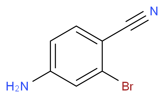 4-amino-2-bromobenzonitrile_分子结构_CAS_53312-82-6