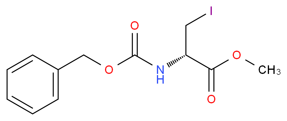 (S)-methyl 2-(benzyloxycarbonylamino)-3-iodopropanoate_分子结构_CAS_74683-70-8)