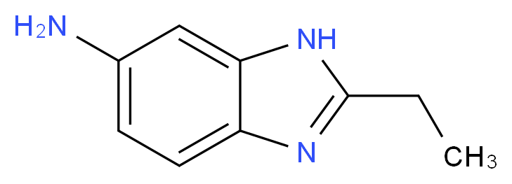 2-Ethyl-3H-benzoimidazol-5-ylamine_分子结构_CAS_)