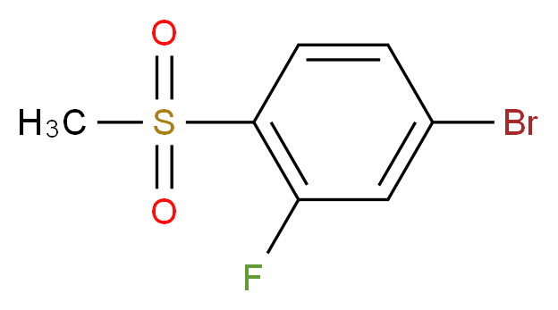 4-bromo-2-fluoro-1-methanesulfonylbenzene_分子结构_CAS_648904-84-1