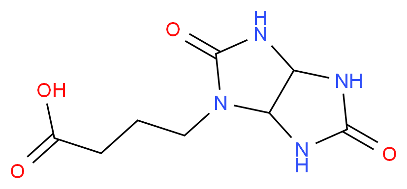 4-(2,5-Dioxo-hexahydro-imidazo[4,5-d]imidazol-1-yl)-butyric acid_分子结构_CAS_370585-14-1)