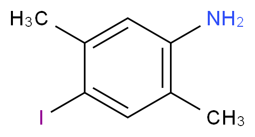 4-iodo-2,5-dimethylaniline_分子结构_CAS_117832-13-0