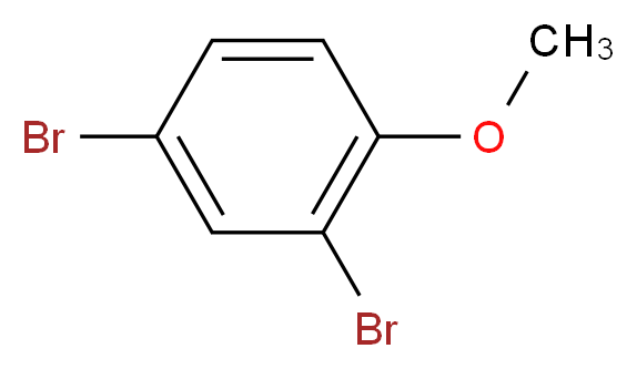 2,4-dibromo-1-methoxybenzene_分子结构_CAS_21702-84-1