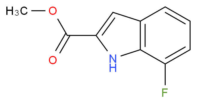 Methyl 7-fluoro-1H-indole-2-carboxylate_分子结构_CAS_1158331-26-0)