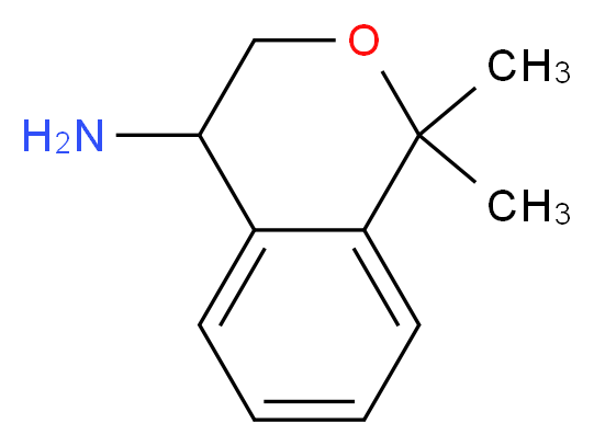 1,1-dimethyl-3,4-dihydro-1H-2-benzopyran-4-amine_分子结构_CAS_1196147-35-9