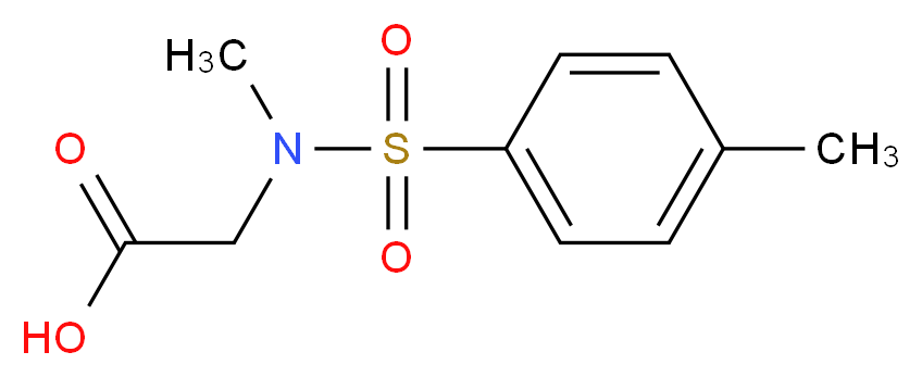 2-(N-methyl4-methylbenzenesulfonamido)acetic acid_分子结构_CAS_2644-99-7