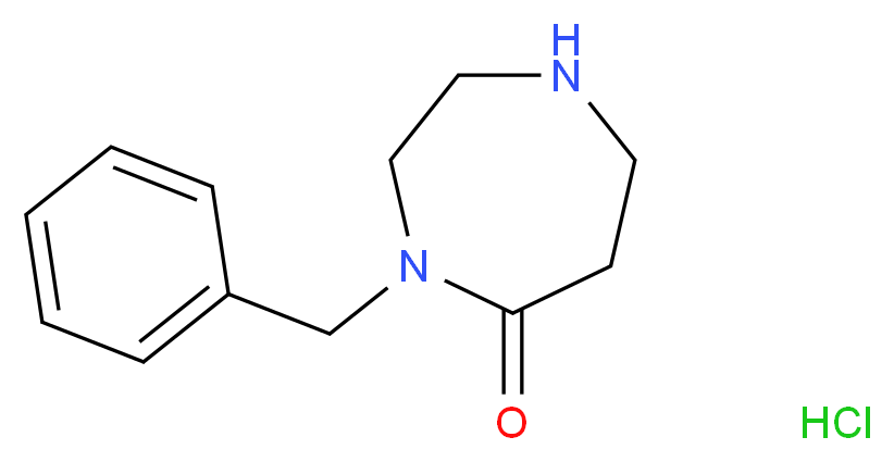 4-Benzyl-1,4-diazepan-5-one hydrochloride_分子结构_CAS_)