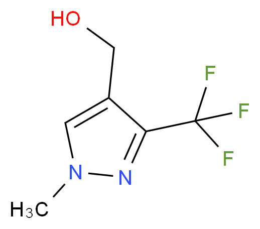 [1-methyl-3-(trifluoromethyl)-1H-pyrazol-4-yl]methanol_分子结构_CAS_540468-96-0