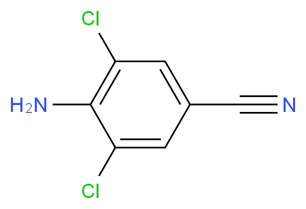 4-氨基-3,5-二氯苯甲腈_分子结构_CAS_78473-00-4)