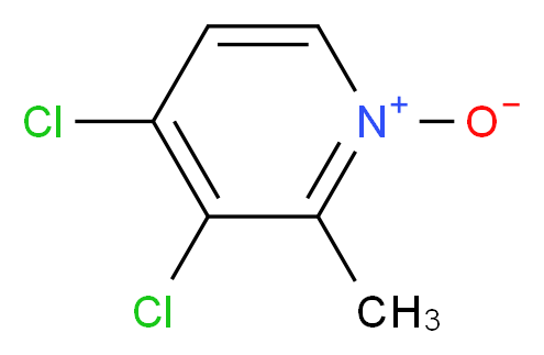 2-Methyl-3,4-dichloropyridine N-Oxide_分子结构_CAS_108004-98-4)