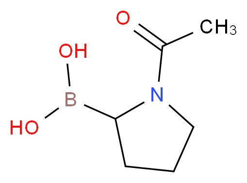 (1-acetylpyrrolidin-2-yl)boronic acid_分子结构_CAS_116150-20-0