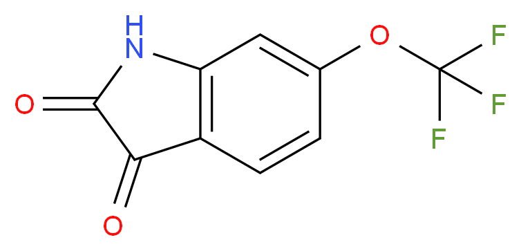 6-(Trifluoromethoxy)indoline-2,3-dione_分子结构_CAS_162252-92-8)