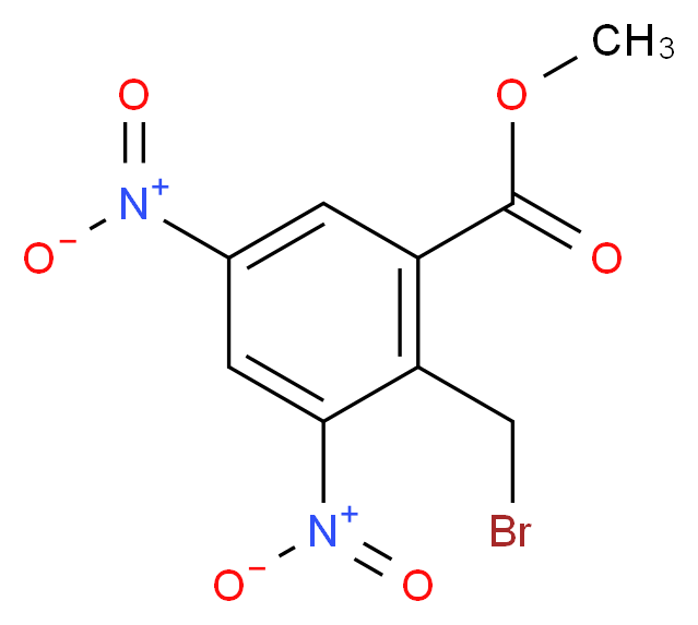 METHYL 2-BROMOMETHYL-3,5-DINITRO-BENZOATE_分子结构_CAS_153754-31-5)