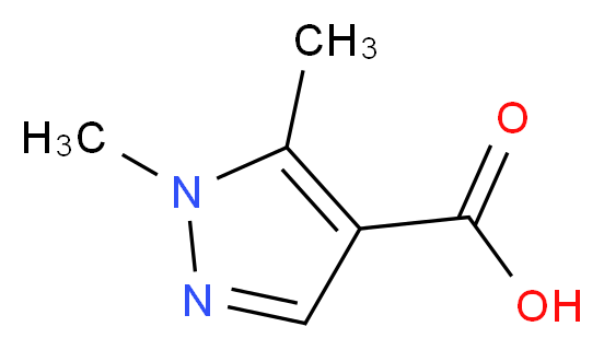 1,5-Dimethyl-1H-pyrazole-4-carboxylic acid_分子结构_CAS_)