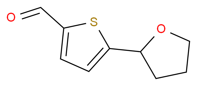 5-(oxolan-2-yl)thiophene-2-carbaldehyde_分子结构_CAS_915919-80-1