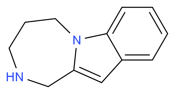 1H,2H,3H,4H,5H-[1,4]diazepino[1,2-a]indole_分子结构_CAS_26304-61-0