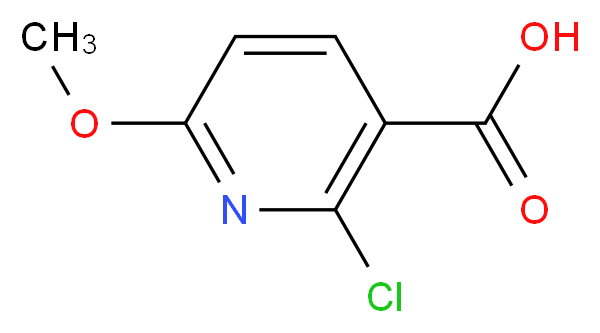 2-chloro-6-methoxypyridine-3-carboxylic acid_分子结构_CAS_503000-87-1