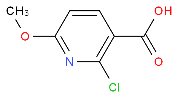 2-Chloro-6-methoxynicotinic acid_分子结构_CAS_503000-87-1)