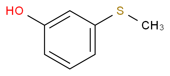 3-(Methylsulfanyl)benzenol_分子结构_CAS_3463-03-4)