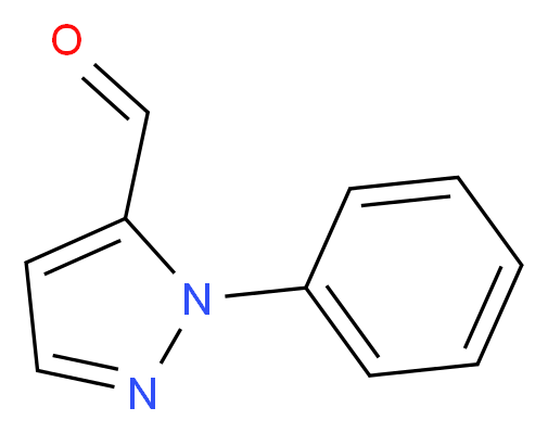 1-phenyl-1H-pyrazole-5-carbaldehyde_分子结构_CAS_132274-70-5