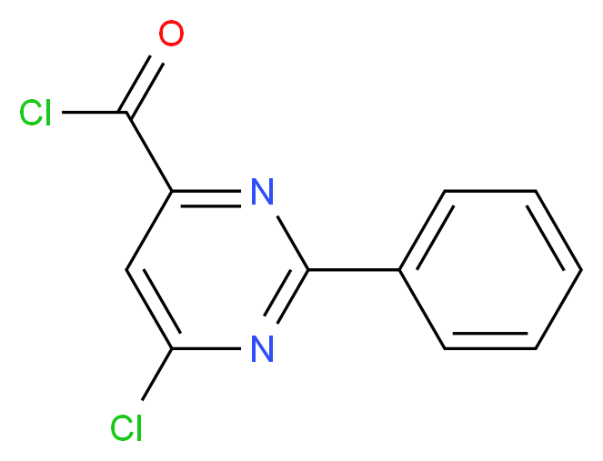 6-Chloro-2-phenyl-4-pyrimidinecarbonyl chloride_分子结构_CAS_)