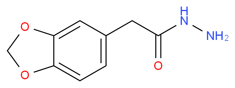 2-(2H-1,3-benzodioxol-5-yl)acetohydrazide_分子结构_CAS_14731-88-5