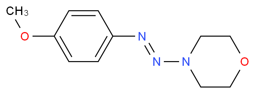 4-[(E)-2-(4-methoxyphenyl)diazen-1-yl]morpholine_分子结构_CAS_51274-58-9