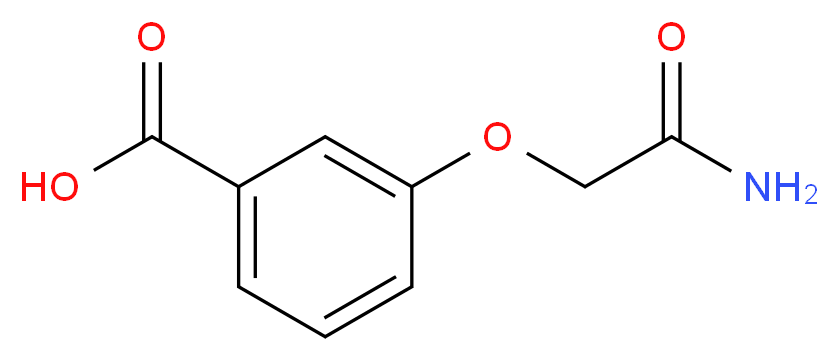 3-(2-amino-2-oxoethoxy)benzoic acid_分子结构_CAS_869942-82-5)